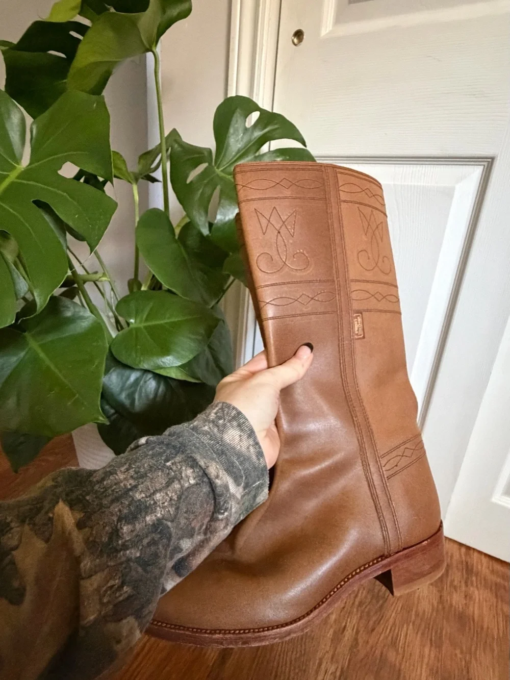 Vintage Leather Campus Style boots - Picture 2 of 4